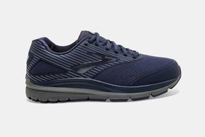 Brooks Addiction Walker Suede Men's Walking Shoes Navy | 510FVJKGM