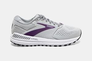 Brooks Ariel 20 Women's Running Shoes Grey / Purple | 098OKWGNC