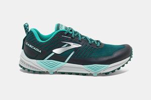 Brooks Cascadia 13 Women's Running Shoes Turquoise / Grey | 327HSVXKB