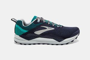 Brooks Cascadia 14 Men's Running Shoes Navy / Blue / Grey | 537FGIZYU