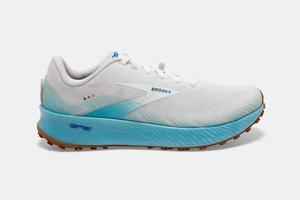 Brooks Catamount Men's Running Shoes White / Light Blue | 475ZDBVLK