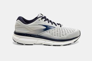 Brooks Dyad 11 Men's Running Shoes Grey / Navy | 475OUHILZ