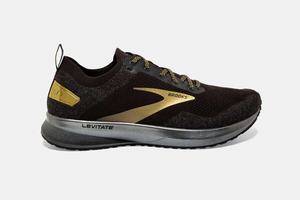 Brooks Levitate 4 Men's Running Shoes Black / Gold | 921ZMBIQF