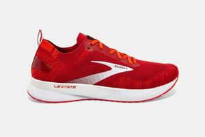 Brooks Levitate 4 Men's Running Shoes Red / Pink / White | 490UCSOBZ