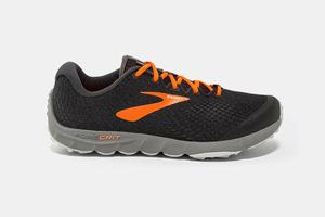 Brooks PureGrit 7 Men's Running Shoes Black / Orange / Grey | 469QUZJLK