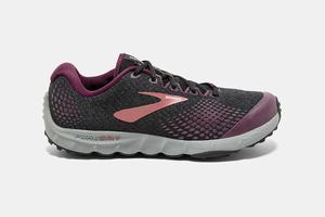 Brooks PureGrit 7 Women's Running Shoes Black / Purple / Grey | 203PVGQXD
