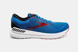 Brooks Transcend 7 Men's Running Shoes Blue / Black / Red | 514ABPHYZ